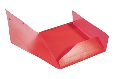 Exacompta 55879E Einschlagmappe Chromaline. Aus transluzentem Kunststoff DIN A4 mit 2 Gummizügen und 3 Klappen 1 Stück Zufallsfarbe Sammelmappe Dokumentenmappe ideal für Büro und Schule