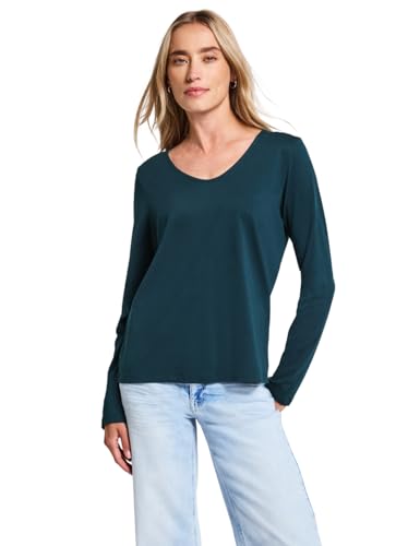 T-Shirt à Manches Longues en Maille Douce Unie Street One