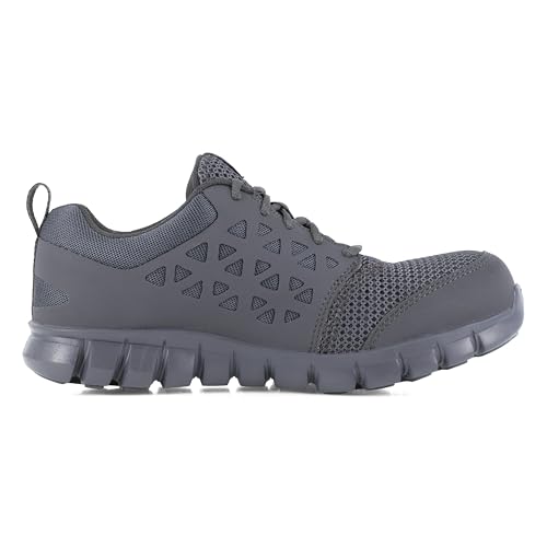 Reebok Men's Rb4038 Sublite Cushion Work Athletic Composite Toe Shoe Grey Safety4