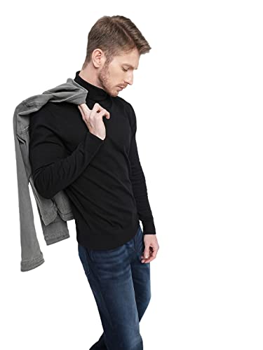 Image of JACK & JONES Men's Cotton Slim Fit Turtleneck Sweater