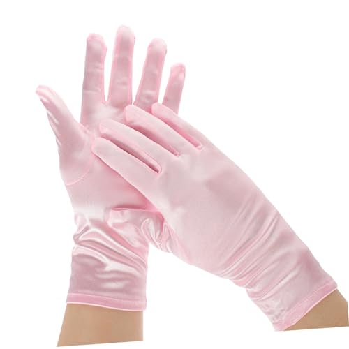 Hemoton 3pairs Girls Dress Gloves Skirt Gloves for Toddlers White for Boys and Girls Party Supplies Decorative3