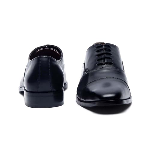 Image of LOUIS STITCH Men's Italian Leather Oxford Formal Shoes Handmade Lace Up Shoes for Men Officewear (LSEUOX)