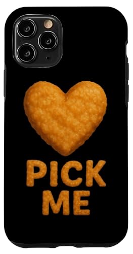 Pick Me Funny Chicken Nugget Nug Heart �o�����^�C���f�[ �X�}�z�P�[�X iPhone 11 Pro �p