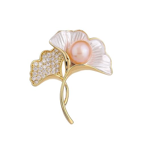 Broches pour femmes feuilles de ginkgo vintage à porter sur une robe de cocktail