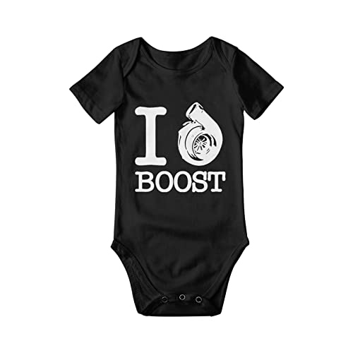 Image of LyCheer Boost Engine Car Racing - Baby Cartoon Bodysuit Short Sleeve Onesie Rompers