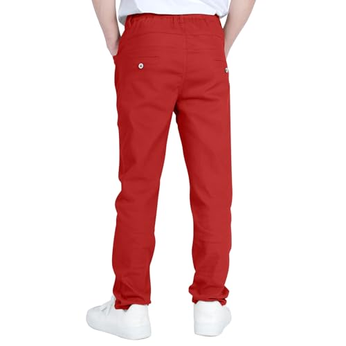 Cargo Pants for Teen Boys Fashion Baggy Elastic Waist Joggers with Pockets Fall Oversized Athletic Casual Sweatpants4
