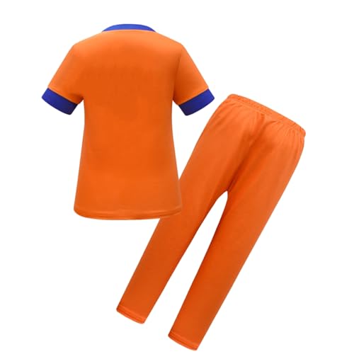 Image of Boys Kids Gokuu Pants Set with Belt Aniime Dragon Balll Outfits 3 Pieces
