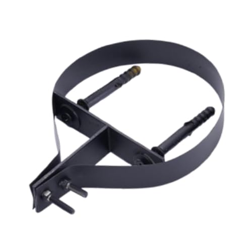 Support de tuyau de cheminée 6 pouces noir en métal pour fixation de poêle