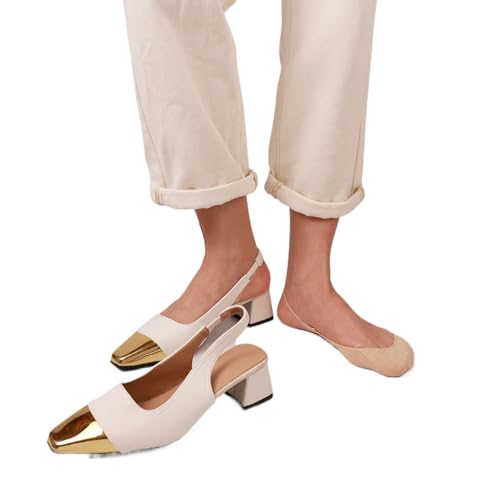 Image of No Show Half Socks with Grippers for Women, Low Cut Toe Topper Ball of Foot Socks for Heels Flats SlingBack