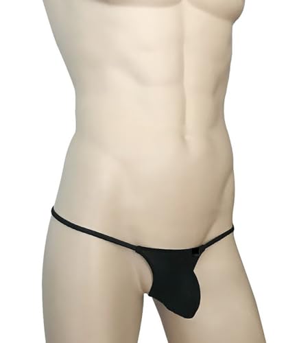 Mens Bulge Pouch G-String Thong Underwear Jock Strap Nylon Low Waist Spaghetti Strap Thongs3