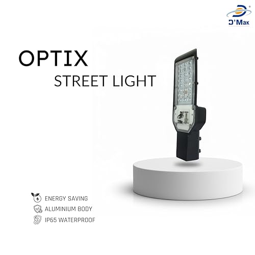 Image of D'Mak LED Street Light White Focus with Lens Waterproof IP65 for Outdoor Purposes (Pack of 2, 24W LED Street Light)