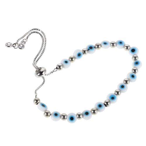 Bracelet perlé pour l'œil mal réglable en perles de verre uniques