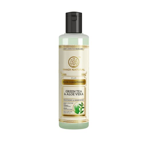 KHADI NATURAL Herbal Green Tea & Aloevera Conditioner (210 ml)
