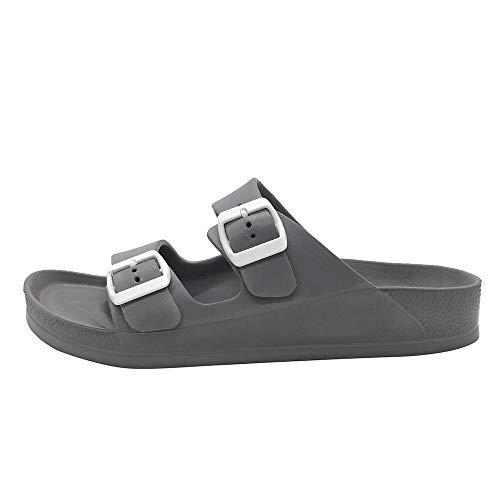 Image of Luffymomo Adjustable Slip on Eva Double Buckle Slides for Mens