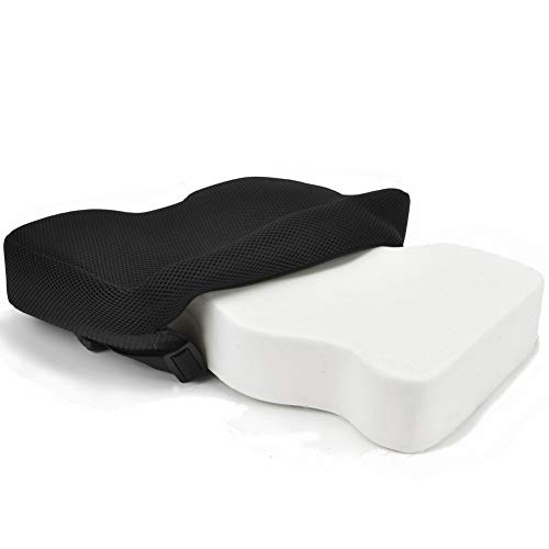 weffort Rowing Machine Seat Cushion Fits Concept 2 with Thicker Memory Foam, Washable Cover, and Straps- Works Great with Exercise Recumbent Stationary Bike - Thumbnail 6
