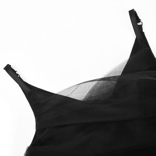 Uhnice Flower Girl Spaghetti Strap Dress A-Line Ball Gown Tulle Dresses for Wedding Birthday Party3