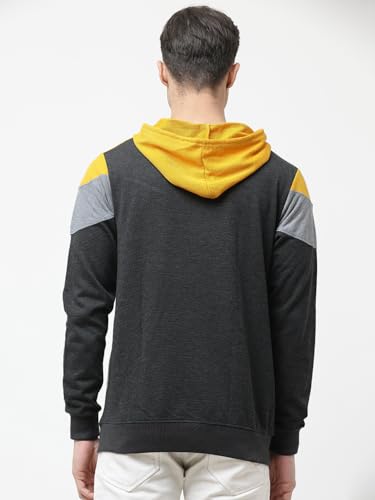 Image of LEOTUDE Men's Loop Knit Round Neck Hoodies (Color Multicolor)