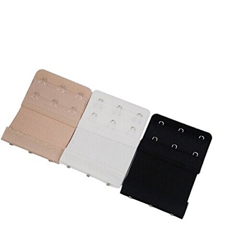 Yonger Women's Bra Strap Extension Underwear Buckle Hook 3 PCS/Pack (3 Hooks)