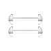 14g Clear Bioflex Tongue Ring Retainer Body Jewelry Piercing with No-ceum Half Ball 14 Gauge 5/8"