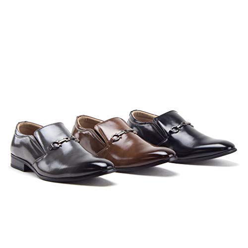 Men's 99344 Classic Square Toe Slip On Loafers Casual Dress Shoes4