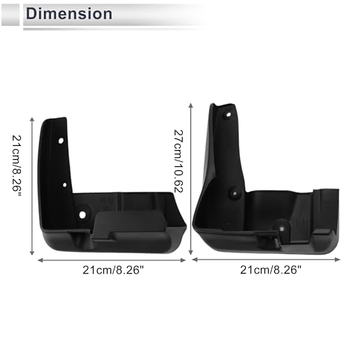 Image of X AUTOHAUX 1set Front and Rear Mud Flaps Splash Guards Mud Guards for Subaru Legacy 2010-2014 W /Mount Accessories