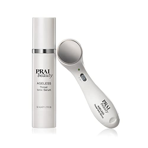 Prai Beauty Ageless Throat And Decolletage Serum - Neck Anti-Aging And Hydrating Serum Infused With Hyaluronic Acid - Anti-Aging Skincare Kit - Seum And Ionic System #TOP21