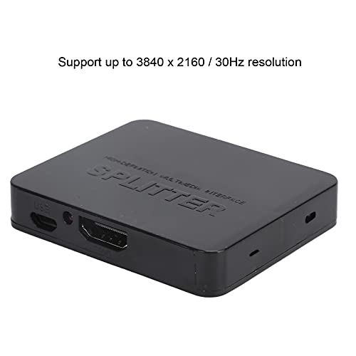 Divisor HDMI 1 entrada 2 saídas, divisor HDMI 4K para dois monitores, amplificador duplicado/espelha