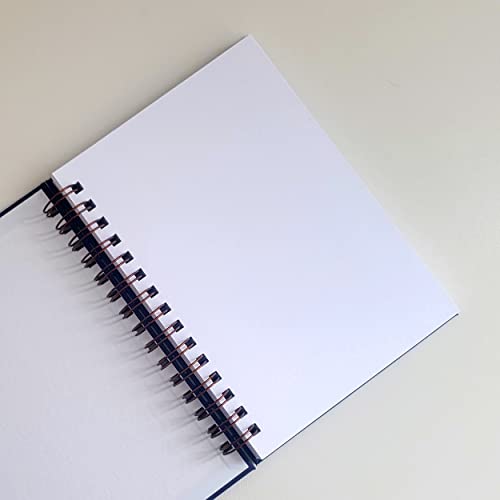 Sketchbook para Aquarela 21x15 cm Espiral 240g 100 páginas (Azul-marinho)