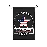 Drapeaux De Jardin Happy Labor Day Celebrate America Labor Day Résiste Aux Intempéries Garden Flag Toutes Les Saisons Bannière Extérieure Pour Ferme Patio S