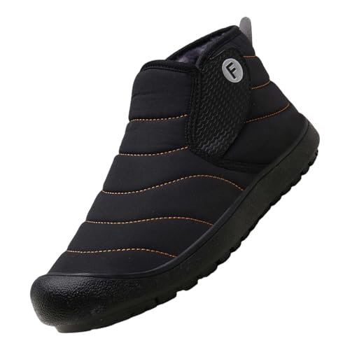 Botas de invierno para hombre, botas de nieve descalzas, zapatos de invierno, forrados cálidos, botas de senderismo, botines antideslizantes, botas de trekking, botas para hombre, botas de senderismo