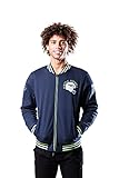 Icer Brands NFL bestickte Fleece-Jacke mit Reißverschluss, für Herren, Seattle Seahawks L/S Zip FRNT Jacket, Navy