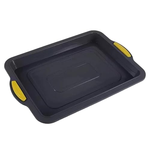 Non-Stick Silicone Coating: Featuring non-stick silicone material, the 1/4 sheet pan facilitates effortless cleaning maintenance