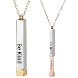 Materiale di alta qualità: questa collana è realizzata in acciaio inossidabile, un tipo di metallo di alta qualità perfetto per creare gioielli durevoli. Non si ossida, è resistente ai graffi e ha proprietà ipoallergeniche che lo rendono adatto a tutti da indossare senza problemi.