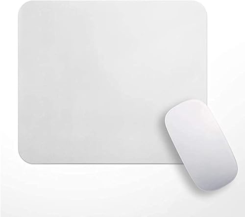 Miniatura 8 de MR.R Sublimación en blanco 9.4 x 7.8 x 0.12 pulgadas, alfombrilla de mouse cuadrada blanca de 0.118 in de grosor para impresión de transferencia de