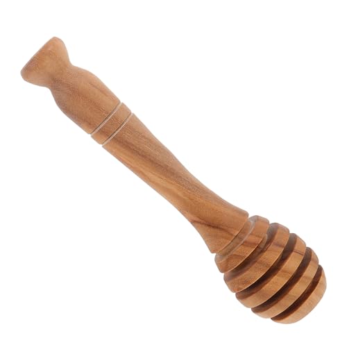 JECOMPRIS Natural Honeycomb Sticks Wooden Rod Stylish Jam Stirrer for Kitchen Portable Syrup Dippers