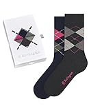 BURLINGTON Basic Gift Box Calcetines Mujer Algodón Azul Gris Paquete De Calcetines Con...