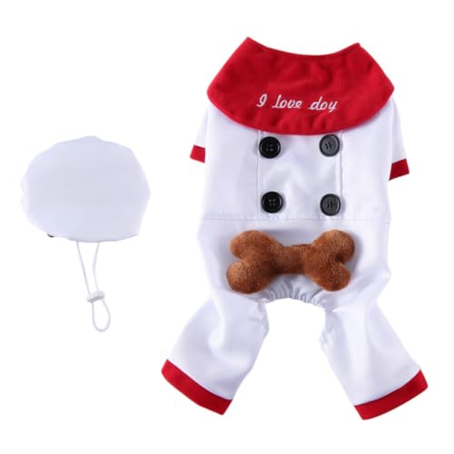 Disfraz para perro Halloween tamaño XL SEWACC blanco