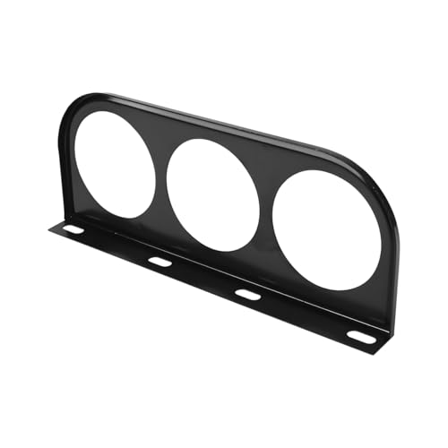 Zpana Car Three Hole Gauge Mounting Panel, 2 Inch Vehicle Dashboard Gauge Pillar Mounting Bracket Pod, Automotive Dash Instrument Holder Replacement, Universal for SUV Automobile Truck