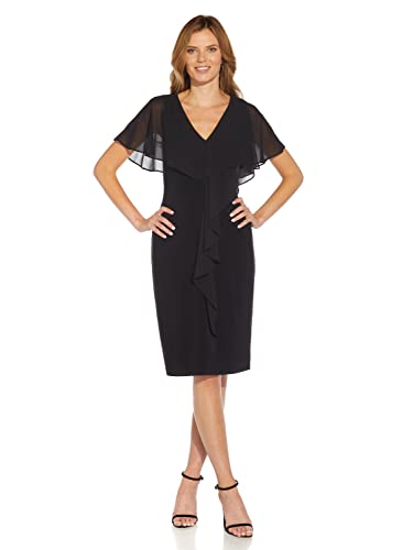 Adrianna Papell Women's Jersey and Chiffon Sheath4