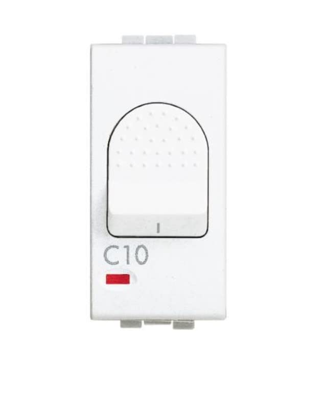 Interruttore magnetotermico 1P+N 10A N4301/10 Bticino Living International