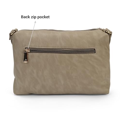Image of Mochi Women Casual PU Soft Body Zipper closure Quilted Sling Bag