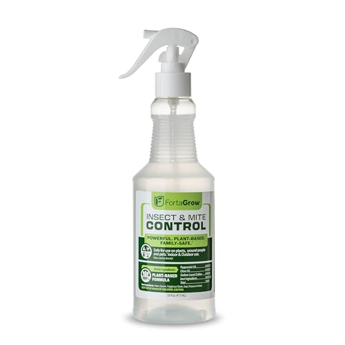 Insect and Mite Control Spray - Family & Pet Safe - Plant-Based Pest Repellent with Peppermint...