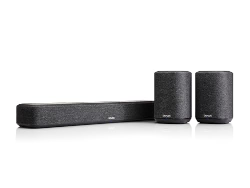 Denon Home Kabelloses 5.0 Dolby Atmos Surround Sound System, 550 Soundbar + 2X 150 NV Lautsprecher
