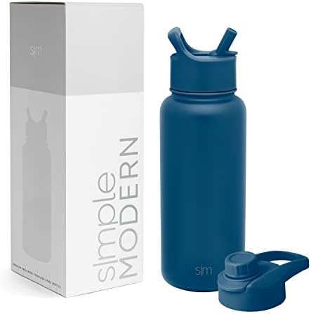Amazon.com: Simple Modern Water Bottle with Straw lid | Insulated