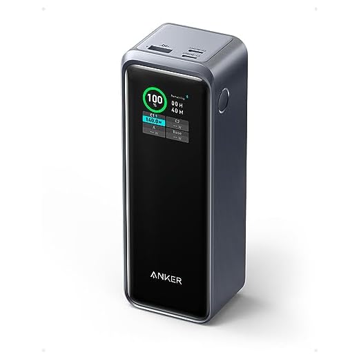 Anker Prime Power Bank, 27,650mAh 3-Port 250W Portable Charger for Travel, TSA-Approved, Smart App, for MacBook Pro/Air, iPhone 16/15/14 Series, Samsung, Laptops, and More (Charging Base Not Included)