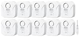 Geevon 2 Pack Water Leak Detectors for Home, 100dB Water Sensor Alarm Flood Leakage Detection Devices for Bathroom, Basements, Laundry Rooms, Kitchen, IP56 Waterproof(Battery＆Screwdriver Included)