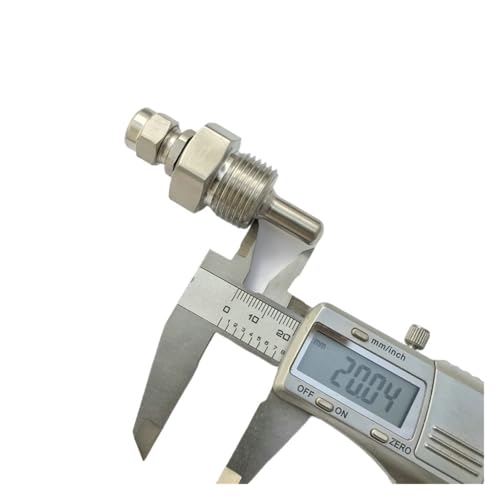 Termopozo acero inoxidable 304 NPT 1/2 para sensor de temperatura de 6 mm 3