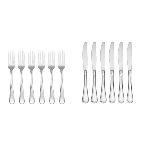 Oneida Flight Dinner Forks Set of 6 and Dinner Knives Set of 6 Oneida Flight Dinner Forks Set of 6 and Dinner Knives Set of 6