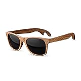 Foster & Rye Faux Wooden Sunglasses Bottle Opener - Novelty Beer Opener Sunglasses, Gifts for Beer...