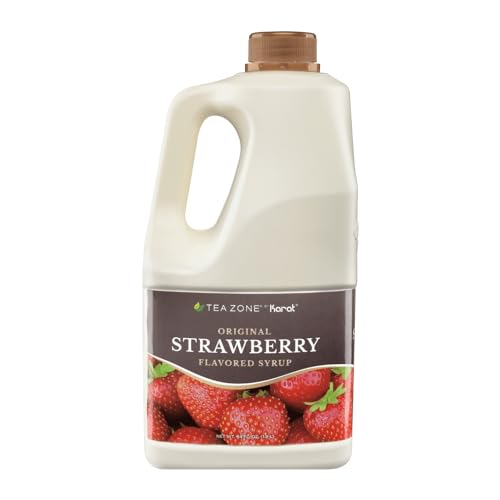 Tea Zone Strawberry Premium Concentrated Syrup 64 Fl. Oz. by Tea Zone